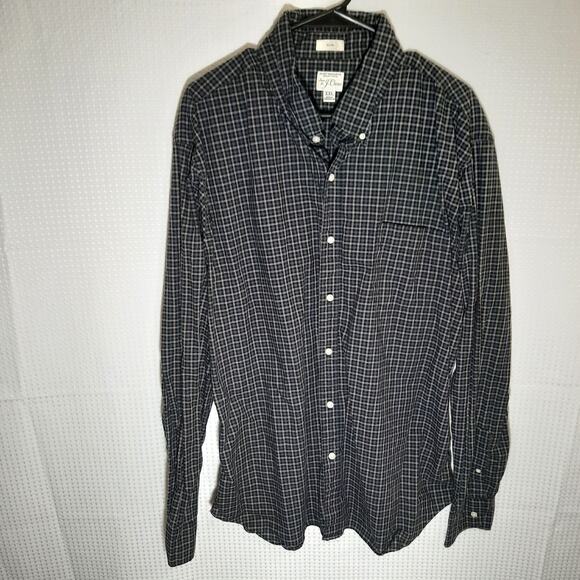 J.Crew XXL Shirt Men's Slim Fit Organic Cotton Secret Wash Plaid Button Down - Picture 1 of 6
